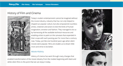 Desktop Screenshot of historyoffilm.net